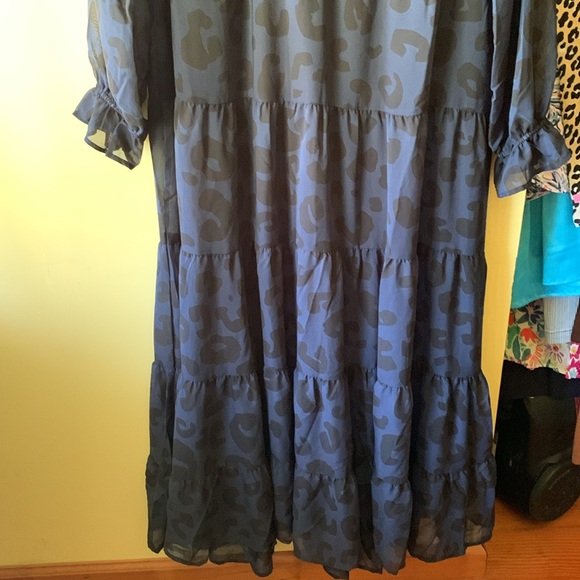 Mud pie black and navy leopard maxi - Picture 2 of 2